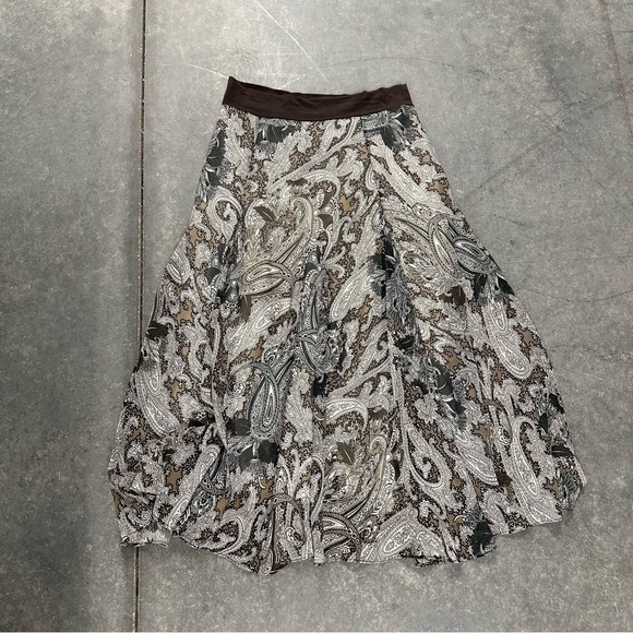 Lapis Skirts Vintage 9s Y2k Lapis Paisley Midi Ethereal Fairy Skirt